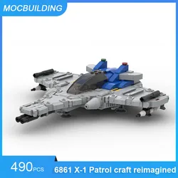 MOC Building Blocks 6901 Mobile Lab & 6861 X-1 Patrol Craft Reimagined DIY Assemble Bricks Space Creative Educational Toys Gifts