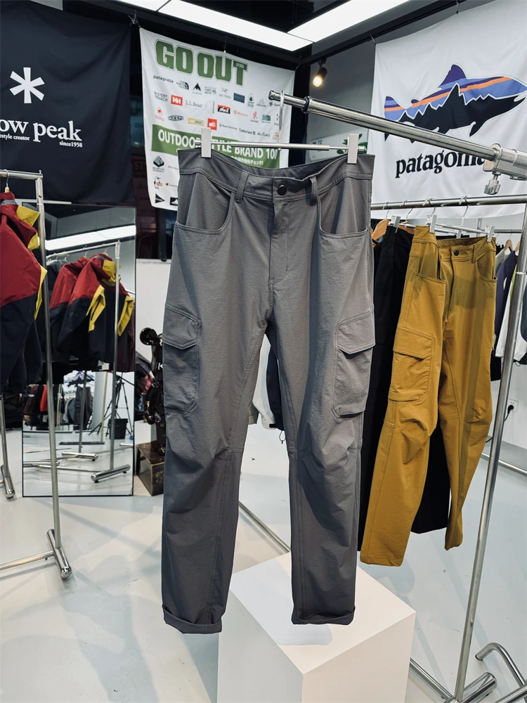 Qui Dry Abbigliamento da lavoro per esterni Pantaloni casual Texture scozzese Morbido ell Multi kets Traspirante Impermeabile Gioventù Faion