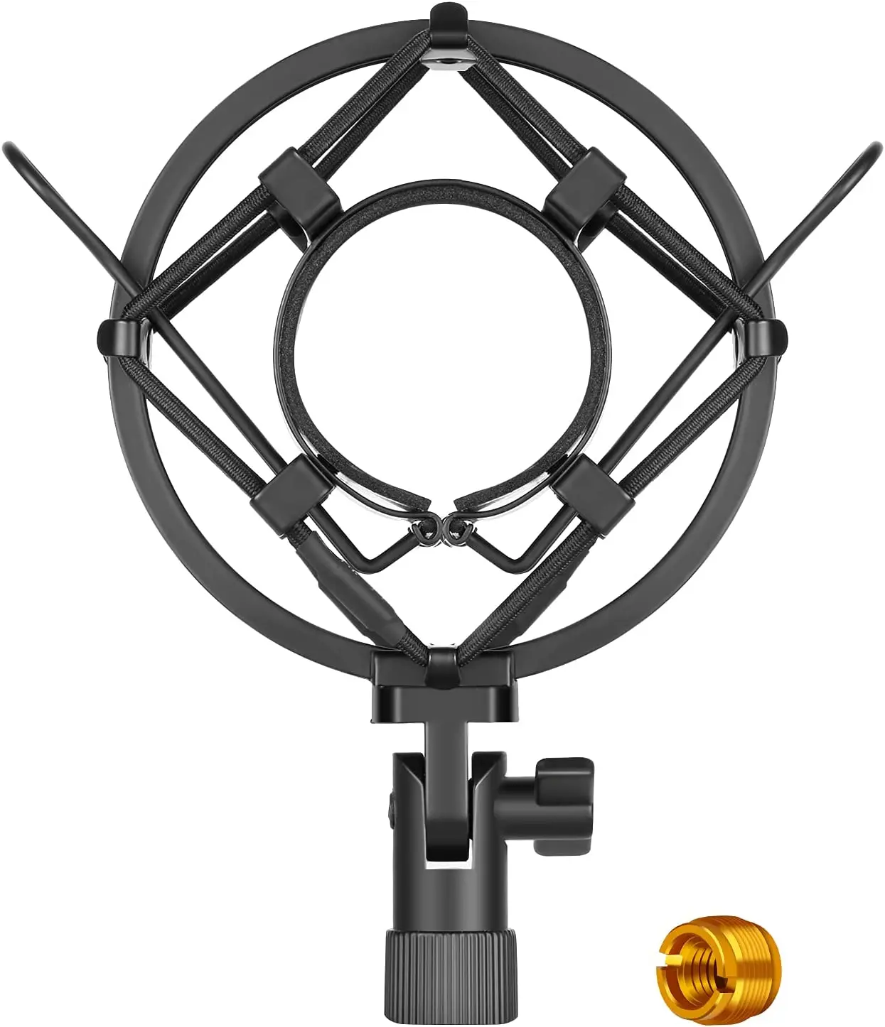 Neewer Universal 45MM Microphone Shock Mount for 43MM-46MM Diameter Condenser Mic for Radio Broadcasting Studio,  Recording