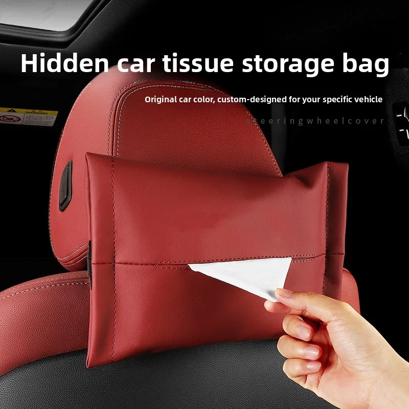 For Honda HR-V Civic Car Sun Visor Tissue Holder,Armrest Box Tissue Holder,Auto Backrest With Fix Strap,Storage Case,Accessories