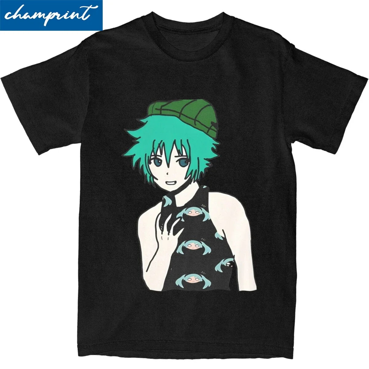 Miku Binder Sou Hiyori Shin Tsukimi Your Turn To Diiee T Shirt YTTD Anime Pure Cotton Tops Novelty Round Collar Plus Size TShirt