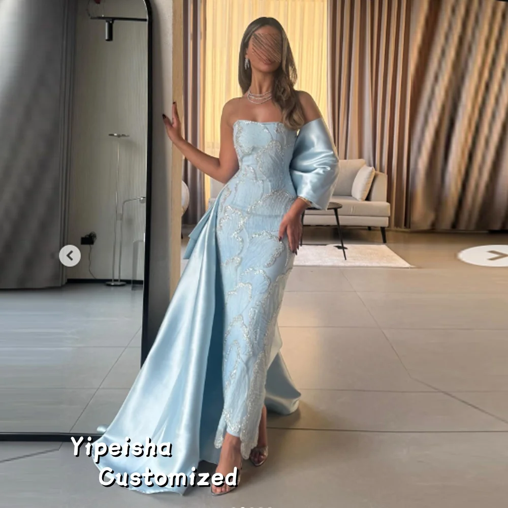 

Customized Elegant Party Dresses 2025 Satin Wedding Dresses for Parties Bow Tie Mermaid Prom Dress Off the Shoulders