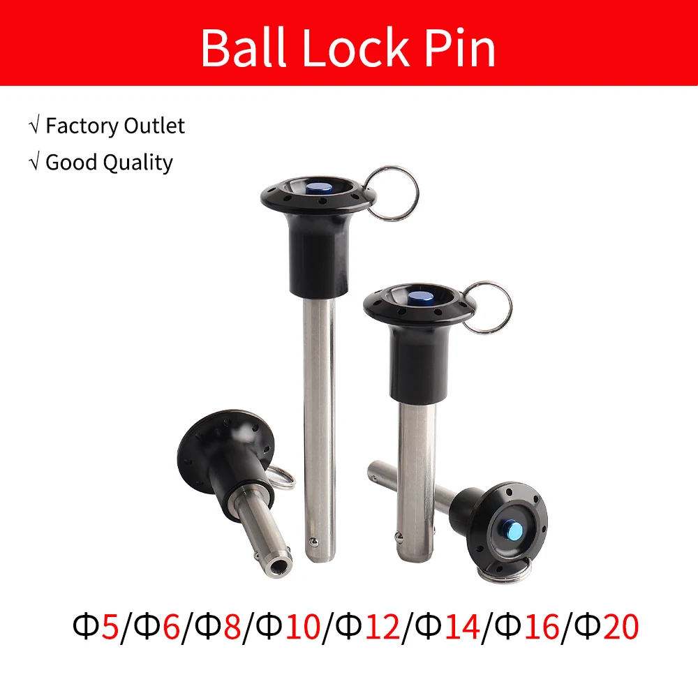 

Good Quality QB111 Quick Release Ball Lock Pin Safety Pin Knob Lock Pin Blue Button Steel Ball Positioning Pin