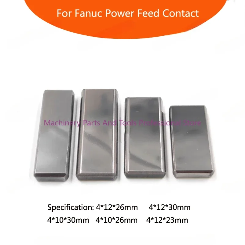 2pcs for Fanuc Power Feed Contact F006 30*12*4 26*12*4mm Tungsten Carbide Original Code A290-8110-X750 WEDM Low Speed Machine