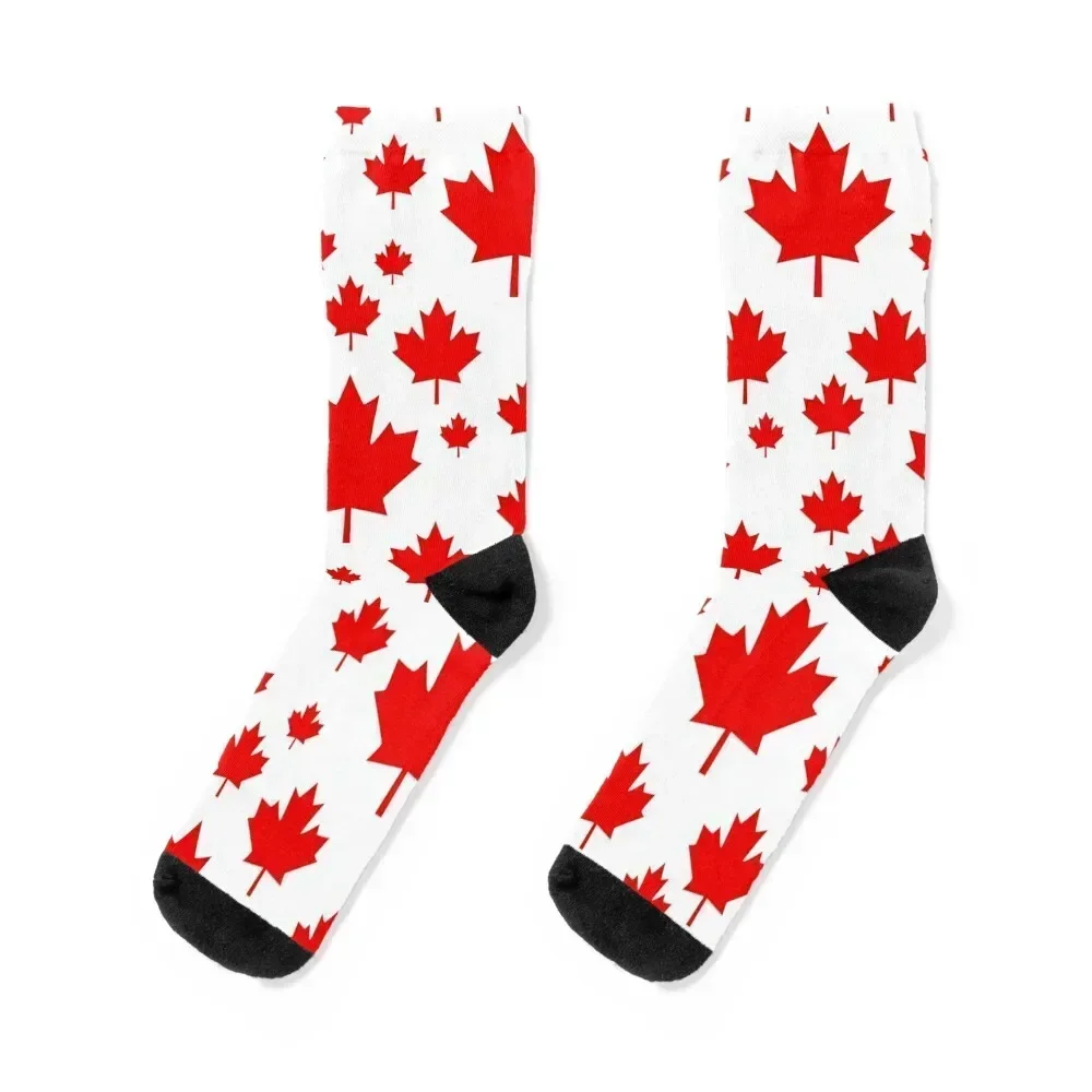 Canada Maple Leaf Flag Emblem Socks Children's aesthetic funny gifts Men Socks Luxury Brand Women's