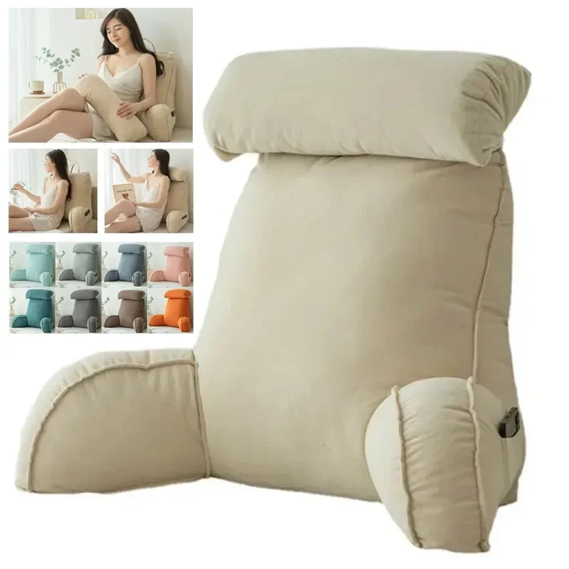 

1PC Lumbar Support Pillow Bed-Pillow Sofa Pillow Bed Reading Pillows Summer for Living Room Bedroom Home Decor 75x40x58cm