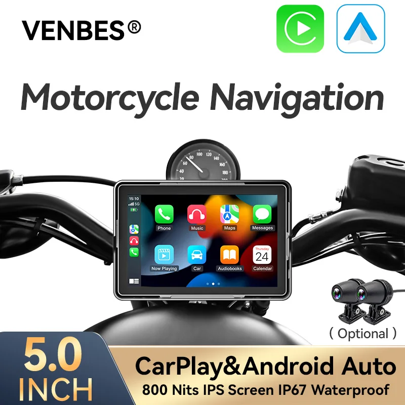 venbes-5''-motorcycle-navigation-portable-screen-wireless-carplay-android-auto-ip67-bluetooth-5g-wifi-moudle