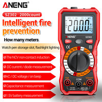 ANENG SZ302 Professional Digital Multimeter AC/DC Votage Tester NCV Detector Resistance tester Ohm Ammeter Capacitance TestMeter