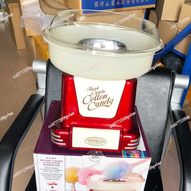 Retro marshmallow machine with base for home children electric fully automatic can put hard candy