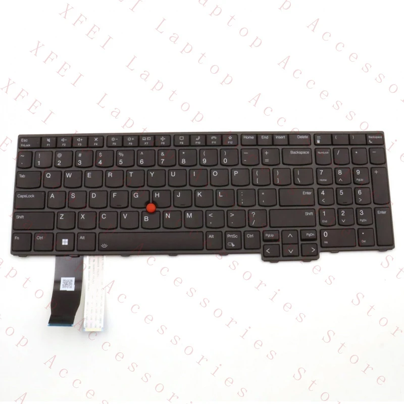 

D New US Eng Backlight Keyboard Blk For ThinkPad T16 P16s Gen1 L15 Gen3 5N21D93612