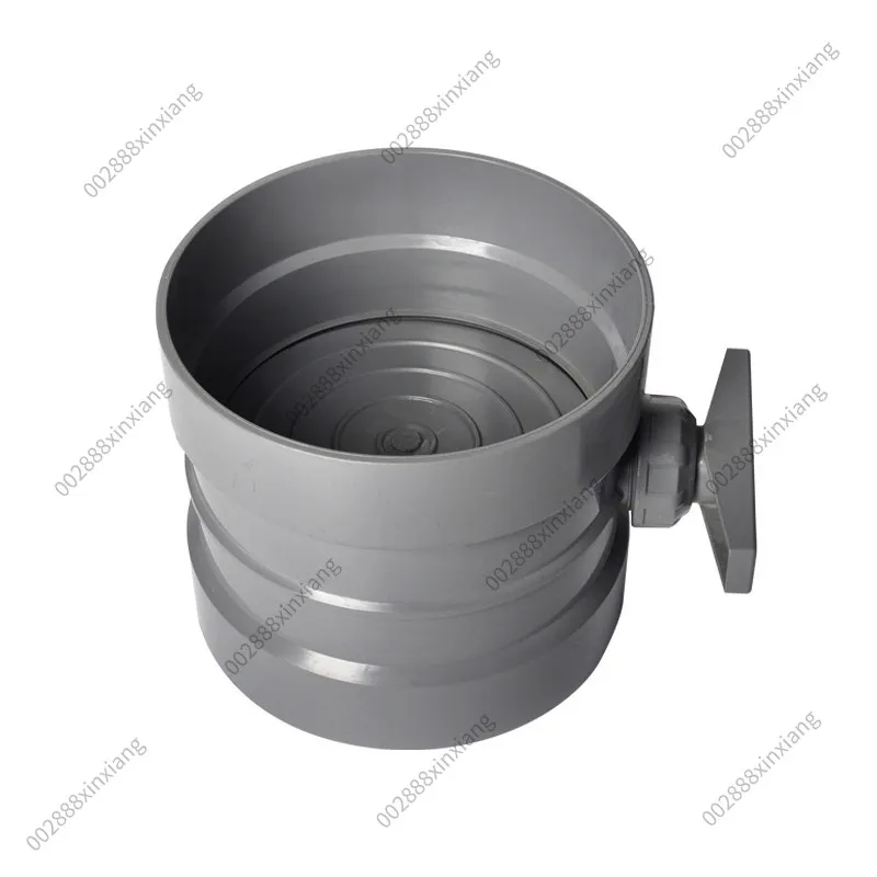 PVC  Valve 200mm Air Duct Damper Valve PP Plastic Air Volume Control Valve Manual Air Regulator for Lab