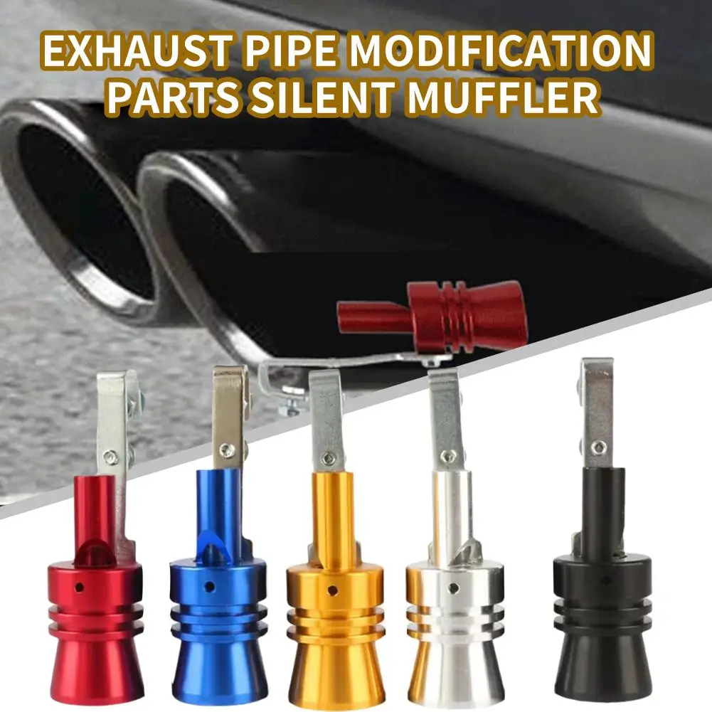Car Modified Turbine Whistle Exhaust Pipe Sounder Motorcycle Imitation Sounder Turbine Exhaust Sound Amplifier Whistle Parts