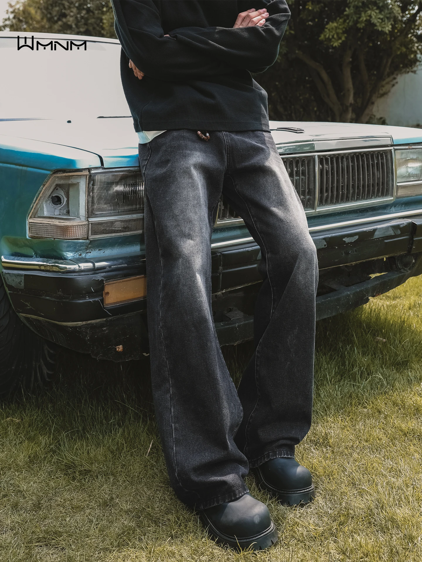 

Мужские джинсы Bla Cleanfit, прямые брюки-буткат, модные, в стиле ретро, американские, стройнящие, из денима с эффектом потертости