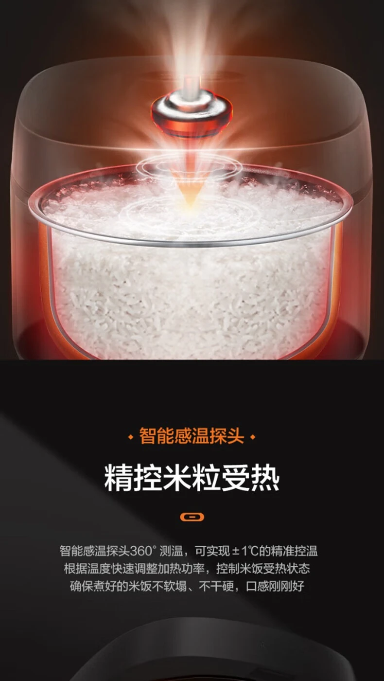 Household 4L intelligent reservation dormitory multi-functional soup firewood rice 3L rice cooker 5L large capacity