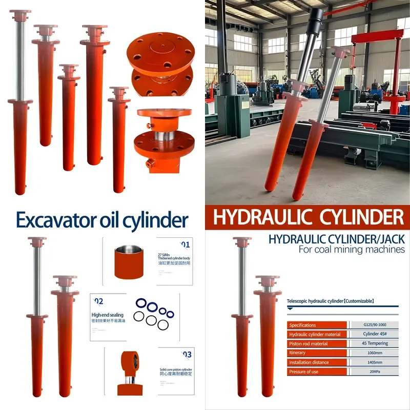 Factory Customized Non-Standard Flange Hydraulic Cylinder with Custom Piston Rod for Industrial Machinery Equipment