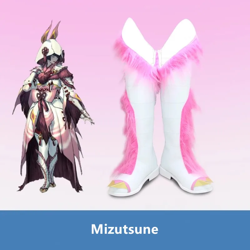 

Monster Hunter Mizutsune Обувь для косплея Костюмные сапоги Сапоги из искусственной кожи ручной работы