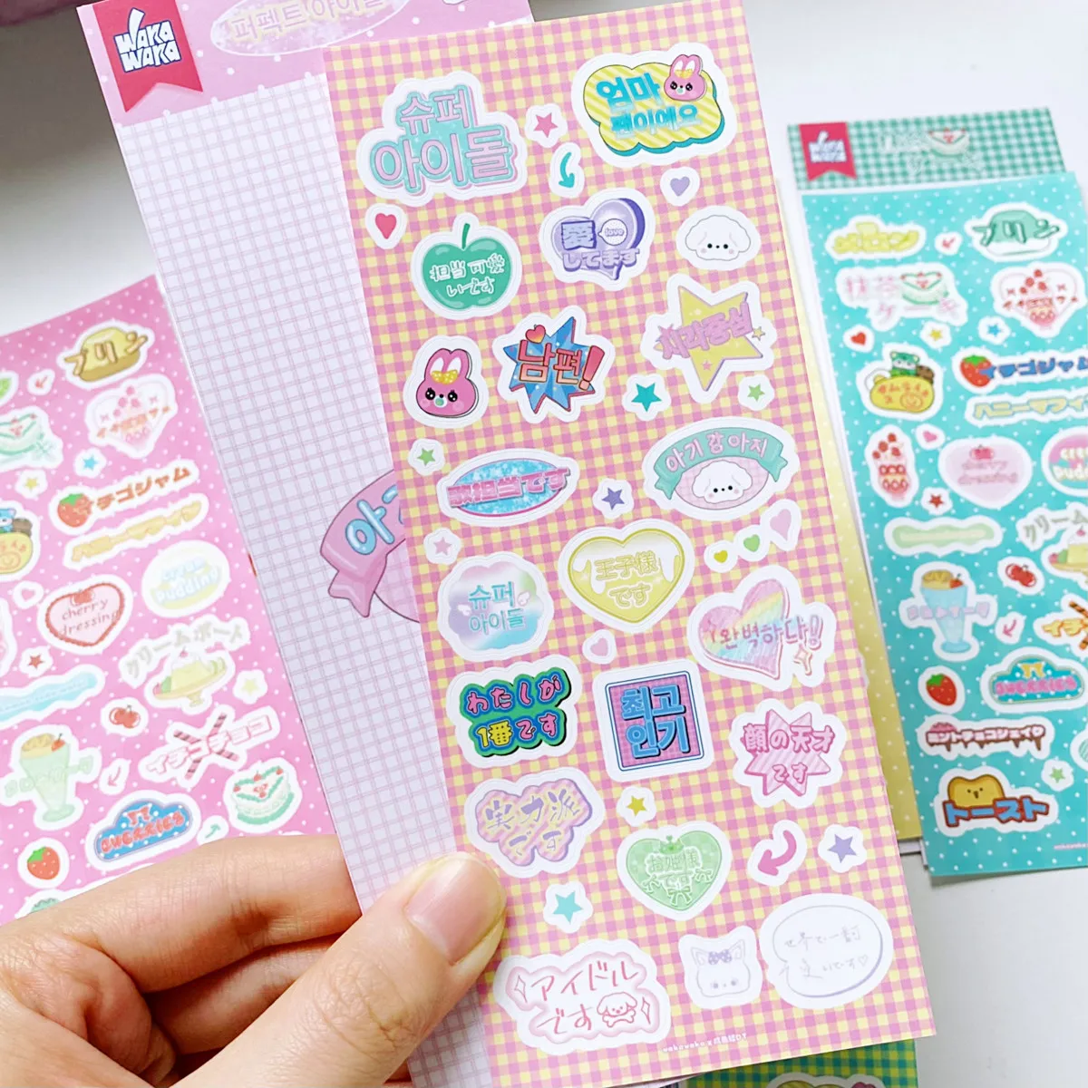 1Pc Scrapbooking Stationery Card Deco Sticker Text Materials Sticker Arts Diy Crafts Album Journal Planner Decal Sticker