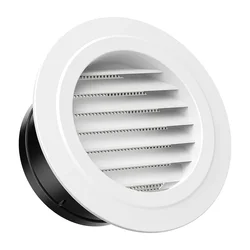 Cubierta de ventilación de aire ajustable, conducto redondo, techo, orificio de pared, Abs, rejilla de ventilación, rejilla, cocina, baño, sistema fresco de salida de aire