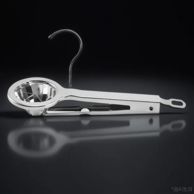 

1Pcs Hand-Held Egg Slicer High-Grade Stainless Steel Cutter for Quick Even Slices Ideal Gift for Cooking Lovers Food Slicer