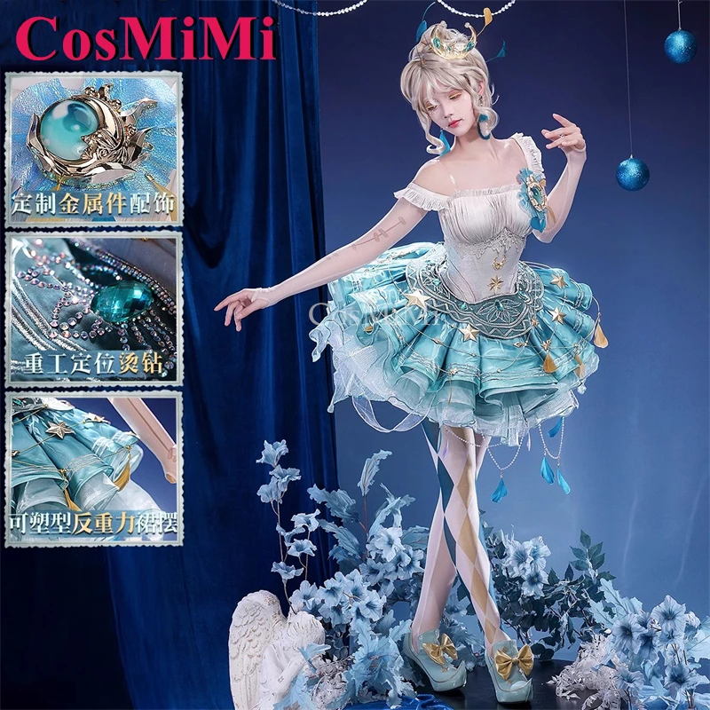CosMiMi الهوية الخامس مارغريثا زيل/الراقصة تأثيري ازياء تجول ضوء القمر فستان رسمي رائع لعب الأدوار الملابس