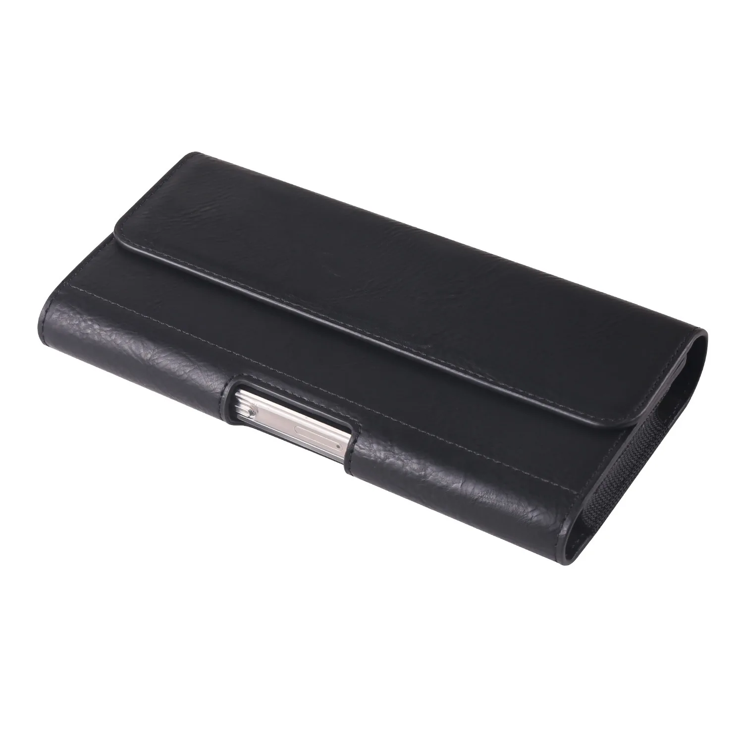 Fotografia 7: Bolsa para celular de couro pu, à prova d'água, carteira de negócios masculina, capa de telefone com clipe para iphone, xiaomi, huawei