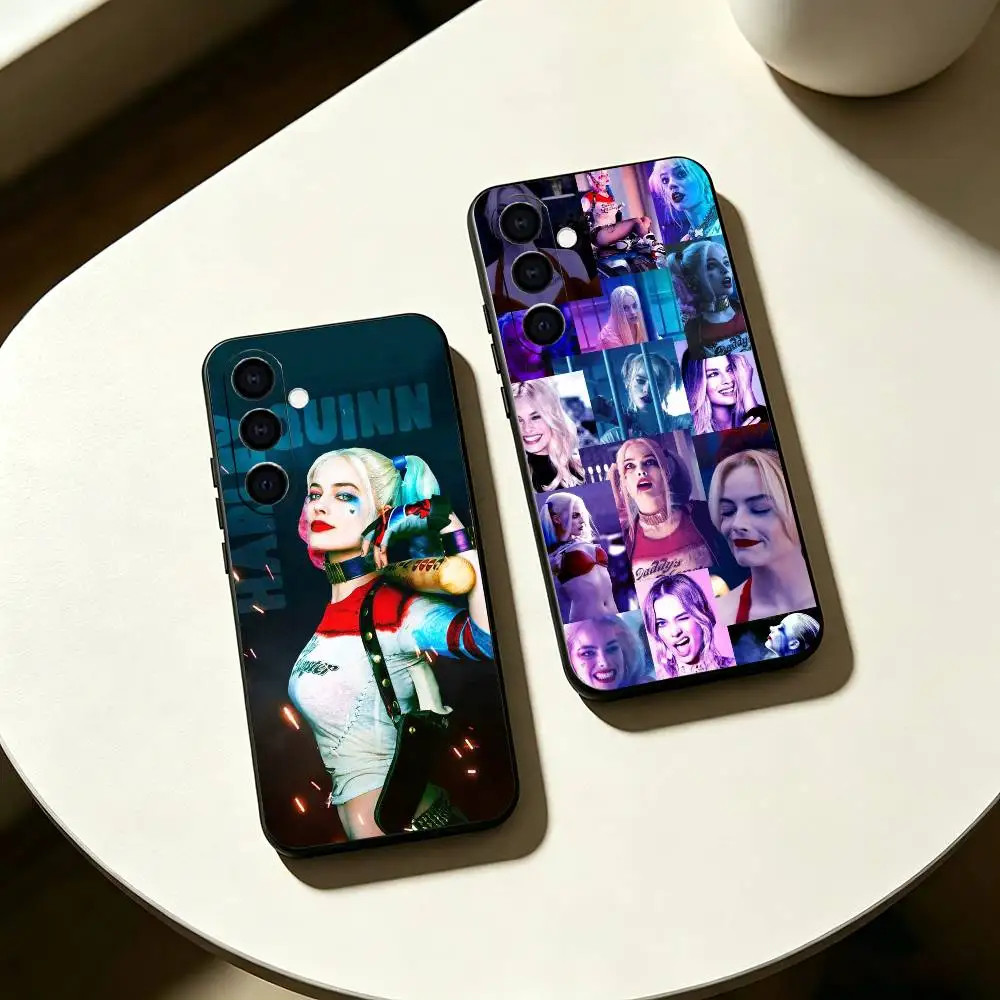 V-Villain H-Harley Quinn Phone Case Black Silicone Soft For Samsung Galaxy A73,A72,A71,A70,A53,A52,A51