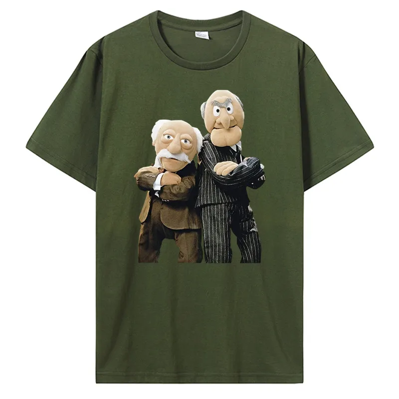 Statler and Waldorf Black T-Shirt Clothing Free Shipping Fashion 100% Cotton Good Quality Brand Cotton Shirt Style Cool Shirts