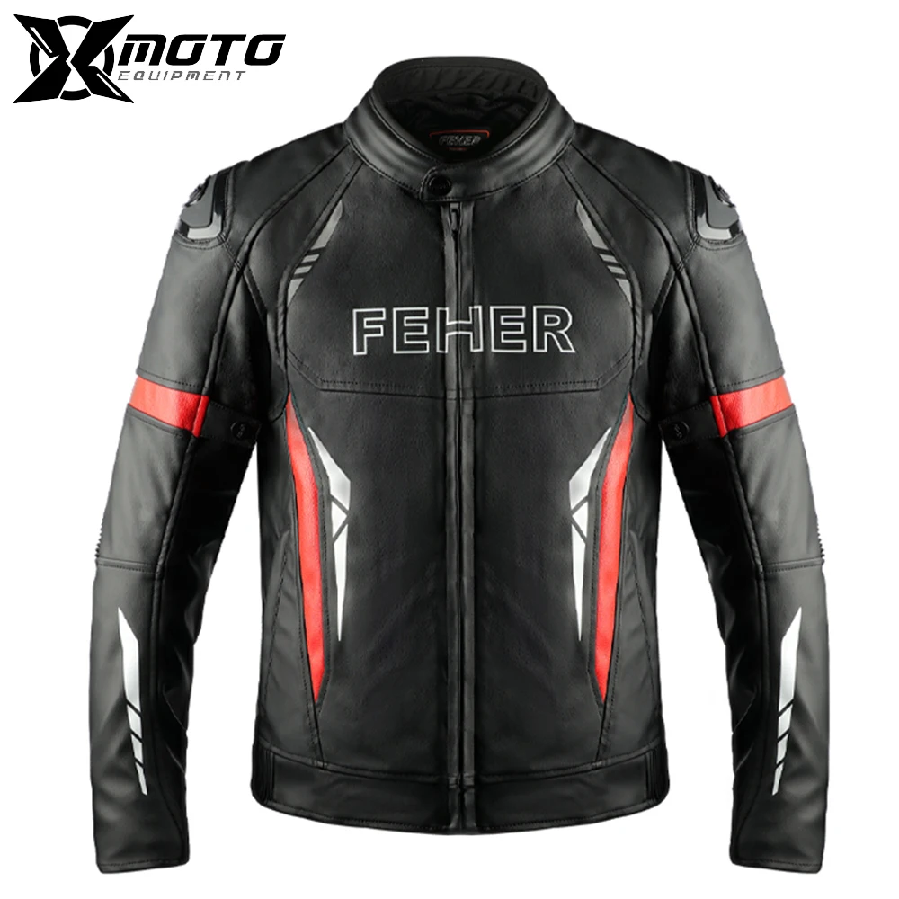 Мотоциклетная куртка из искусственной кожи, ветрозащитная, износостойкая, куртка для мотокросса, четыре сезона, зимняя теплая мотокуртка