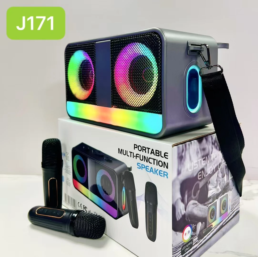 مكبر صوت PA مكبر صوت احترافي متعدد الوظائف مكبر صوت RGB مصباح مضخم صوت ستيريو نظام المسرح المنزلي مشغل صوت محمول #5