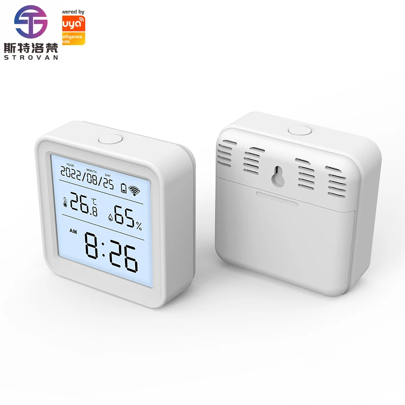 

STLF Tuya LCD Digital Thermostat Temperature Humidity Meter Sensor Temp Gauge Temperature Thermometer Hygrometer