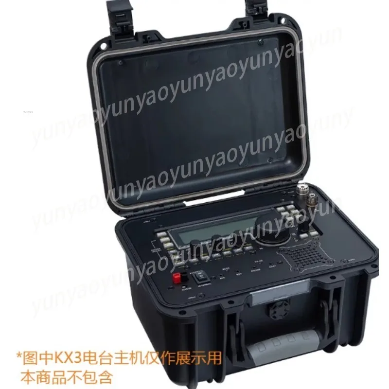 Foam Lined Hard Protective Box Waterproof Shockproof Portable Travel Case Fit Shortwave Transceiver Outdoor Carry
