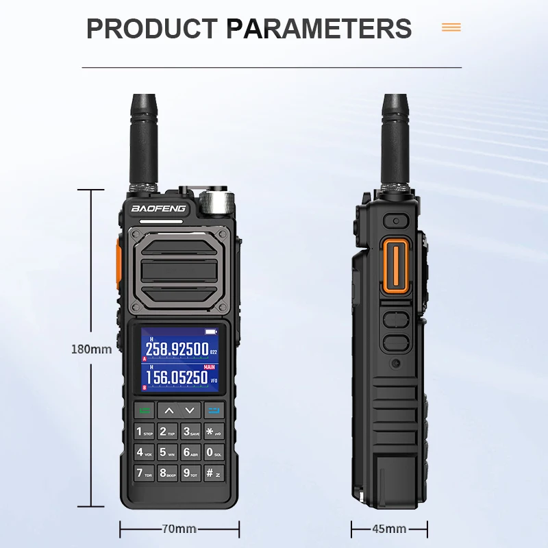 BAOFENG-walkie-talkie UV-25 PRO de largo alcance, banda completa sin cables de 50KM, 999CH, tipo C, AM, FM, Radio Ham de 2 vías para exteriores, nueva actualización