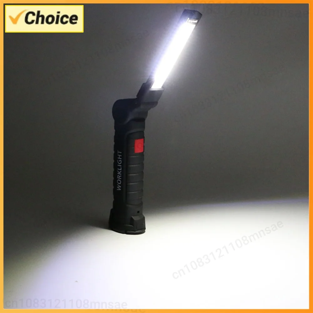 Portable LED Flashlight USB Charging Folding Torch Handheld Hand Lamp Bicycle Camping Traveling Adventure Lighting Gadgets