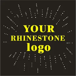 Custom Rhinestones Crystal Thermal Transfers Garment Iron On Stickers Craft Applique Diy Hot Fix Patches Diamond Crafts