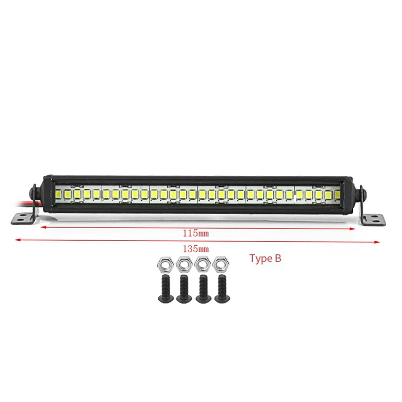 A45F-شريط ضوء مشرق ل 1/10 RC الزاحف سيارة محوري SCX10 90046 TRX-4 TAMIYA CC01 D90 Redcat #4
