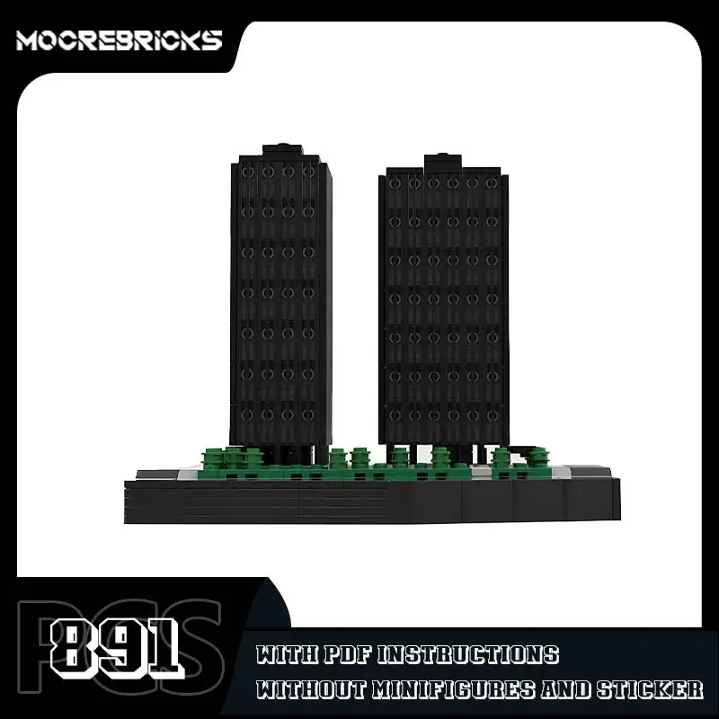 860-880 Lake Shore Drive Apartments Tower Architecture Model Building Blocks Bricks Assembly Toy Set Children's Christmas Gifts