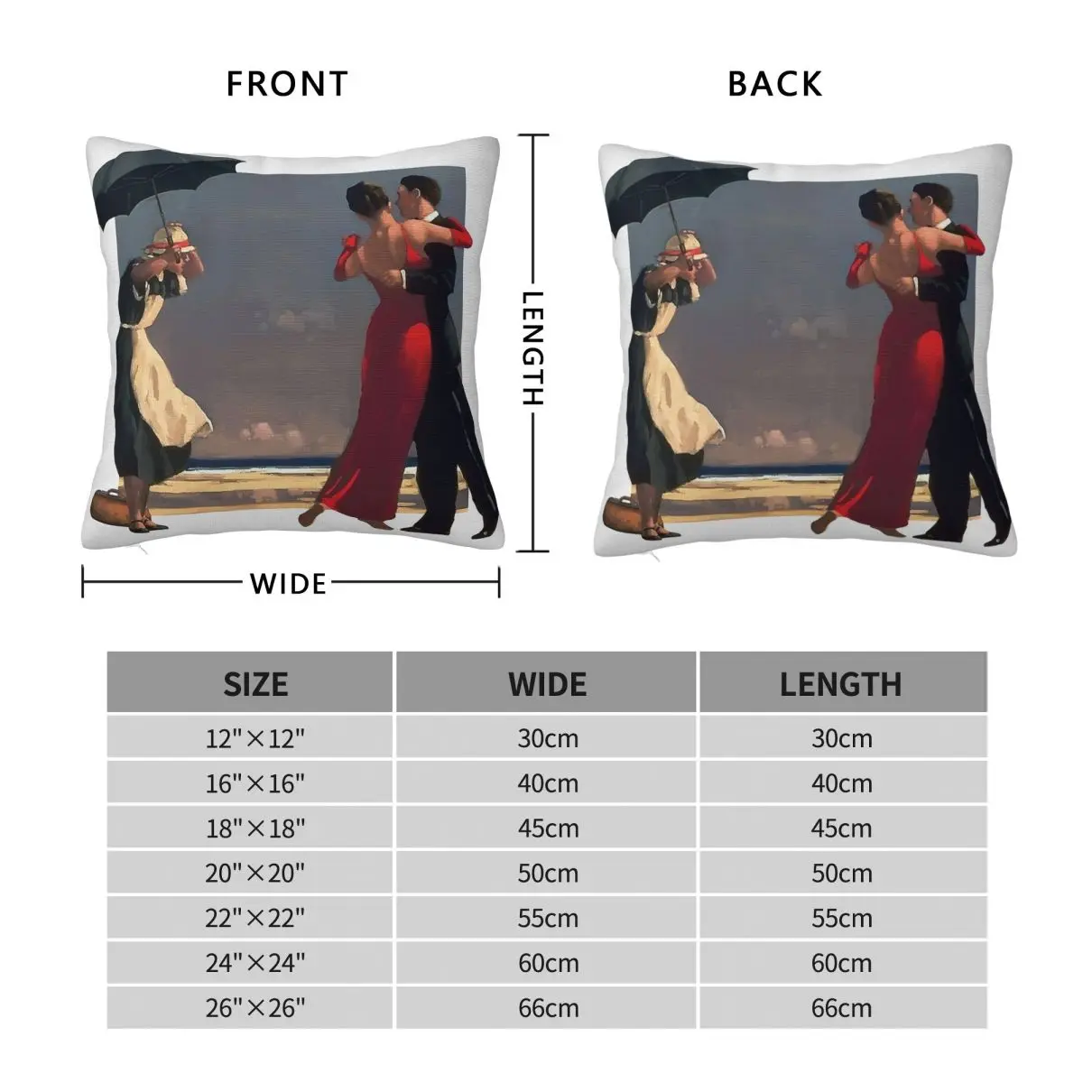 Jack Vettriano Singing Butler Square Pillowcase Polyester Linen Velvet Pattern Decorative Throw Pillow Case Bed Cushion 45x45
