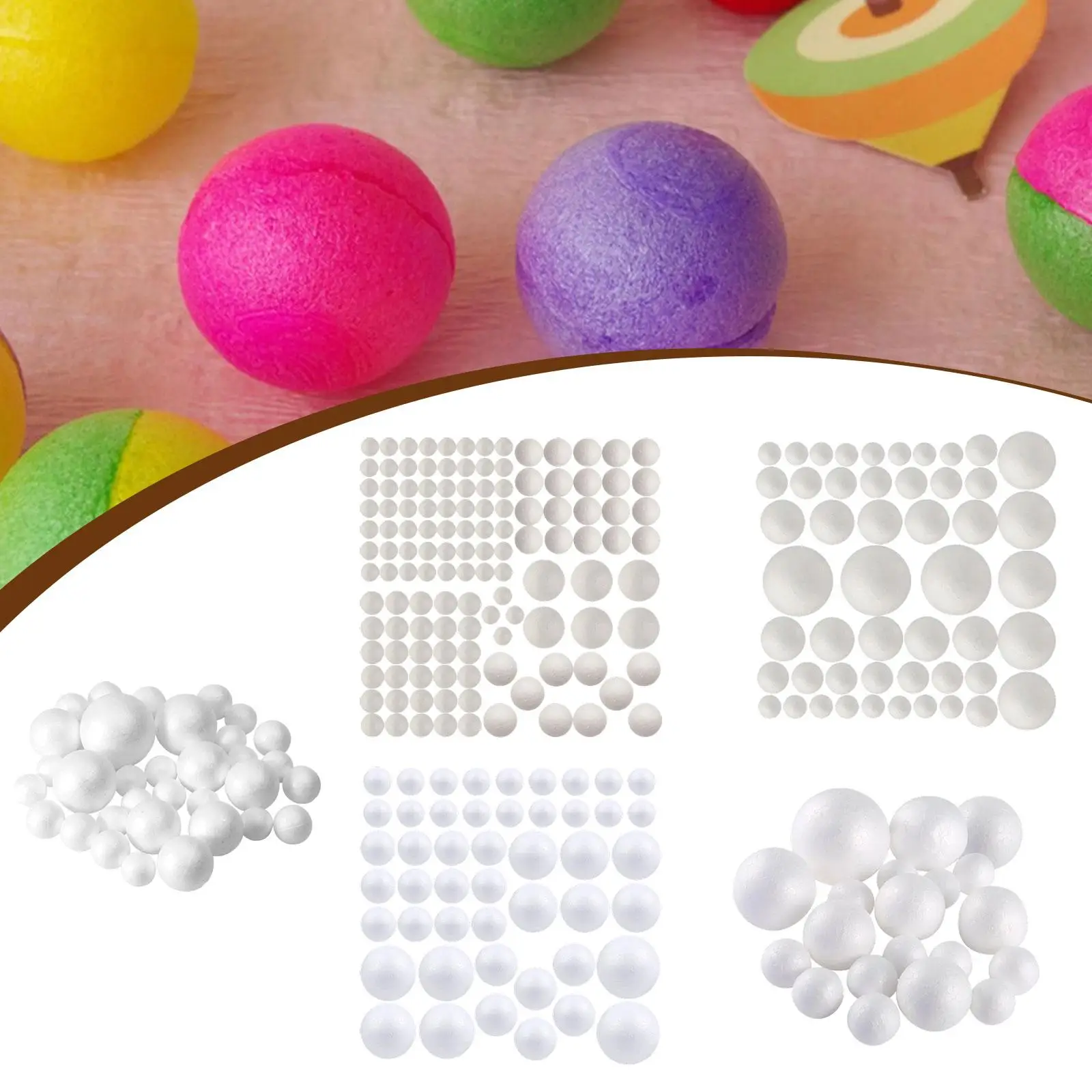 33 Pieces Foam Balls for Crafts, Party Decorations, Versatile Accessories for view 4