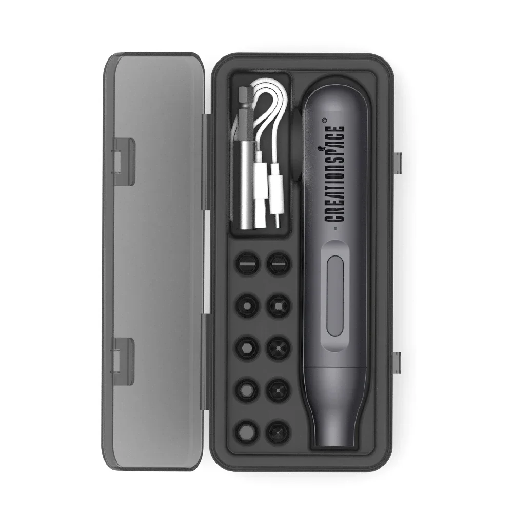 CreationSpace Mini Electric Screwdriver Set Rechargeable 1500mAh Battery Precision Electric Screwdriver Portable Repair Tool Kit