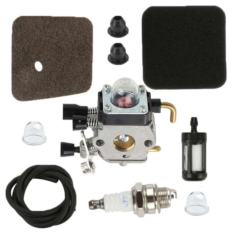 New Carburetor Kit For Stihlss BG72 BG75 HS80 FS85 FS80s FC75 FC85 FS75 Hedge Trimmer Carburetor And Fuel Line Filter Kit Tools