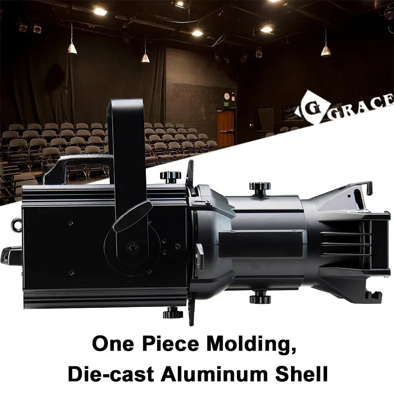 Igracelite 200W CRI 95 Prefocus LED Profile Light CCT 3200K/5600K PWM Mode Ellipsoidal LED Light