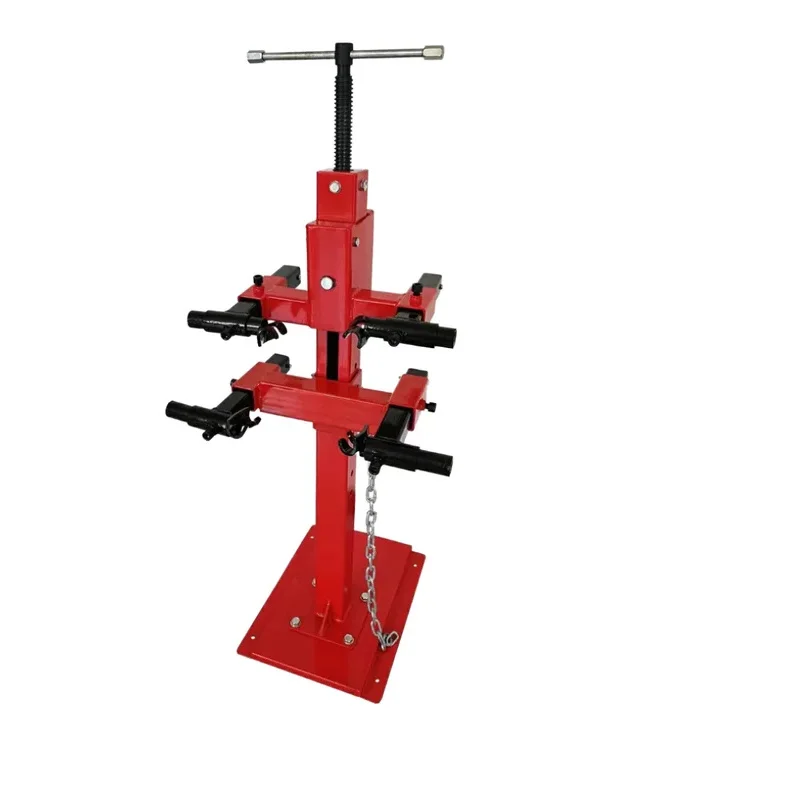 Car Shock Absorber Disassembly Tool Screw Type Floor Mounted Strut Coil Spring Press Compressor