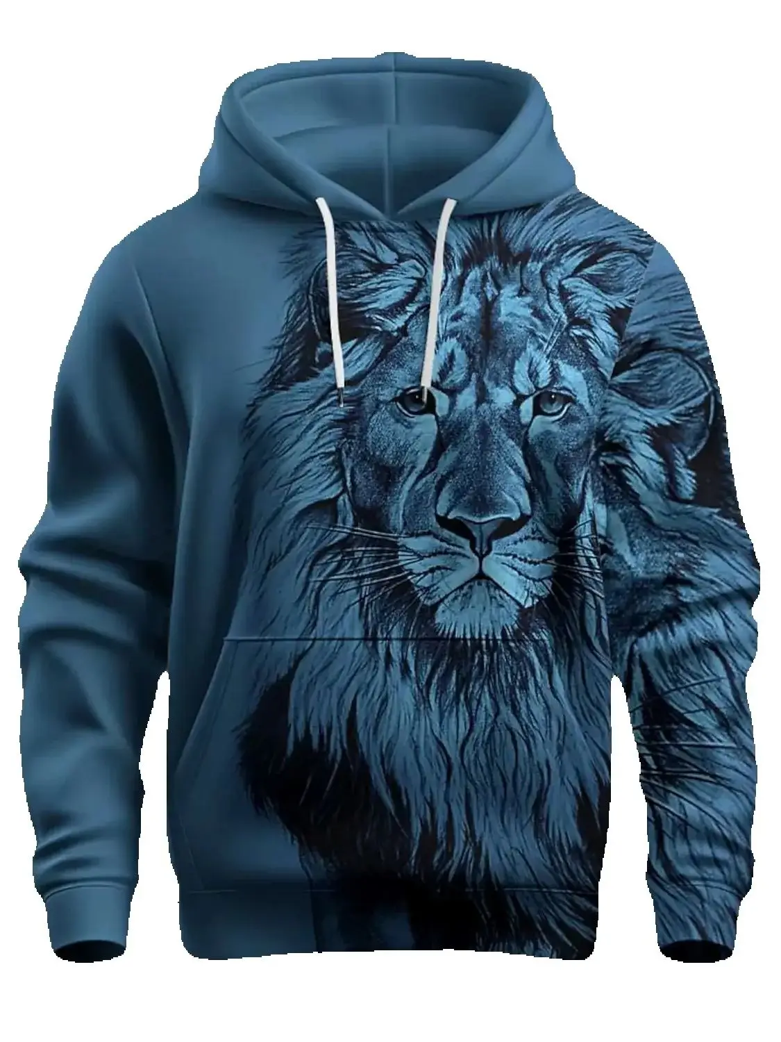 

Men's New Sweatshirt 3d Lion Hoodie Funny 3d Printed Cool Street Men's Cloth Men's Plus Size Animal Sweatshirt Hooded Sweatshirt