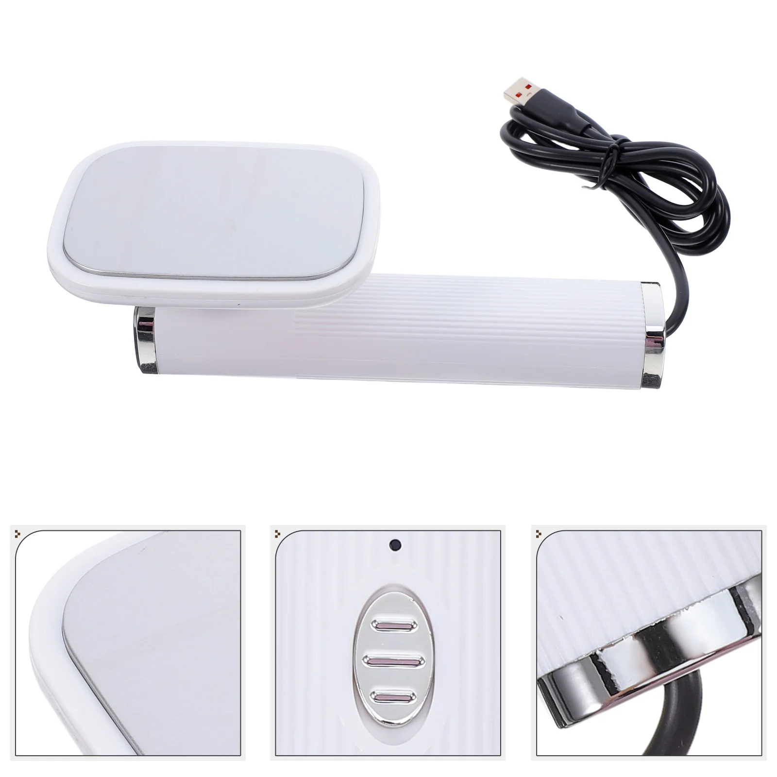 

1pc Portable Iron: Mini Usb Handheld Garment Steamer For Travel Dry Wet Ironing Compact Lightweight Design Fast Heating Aluminum