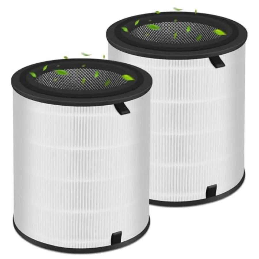 

LV-H133 replacement filter for LEVOIT air purifier white efficient middle + activated carbon dual-layer filtration 2-pack