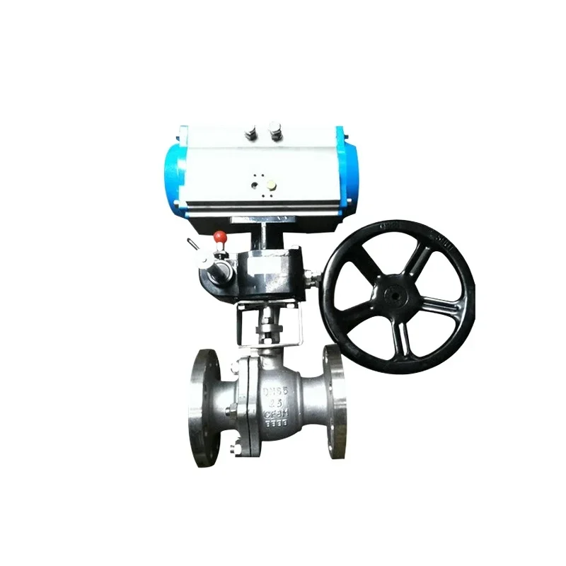 Factory pneumatic ball valve 304 stainless steel pneumatic explosion-proof triplet