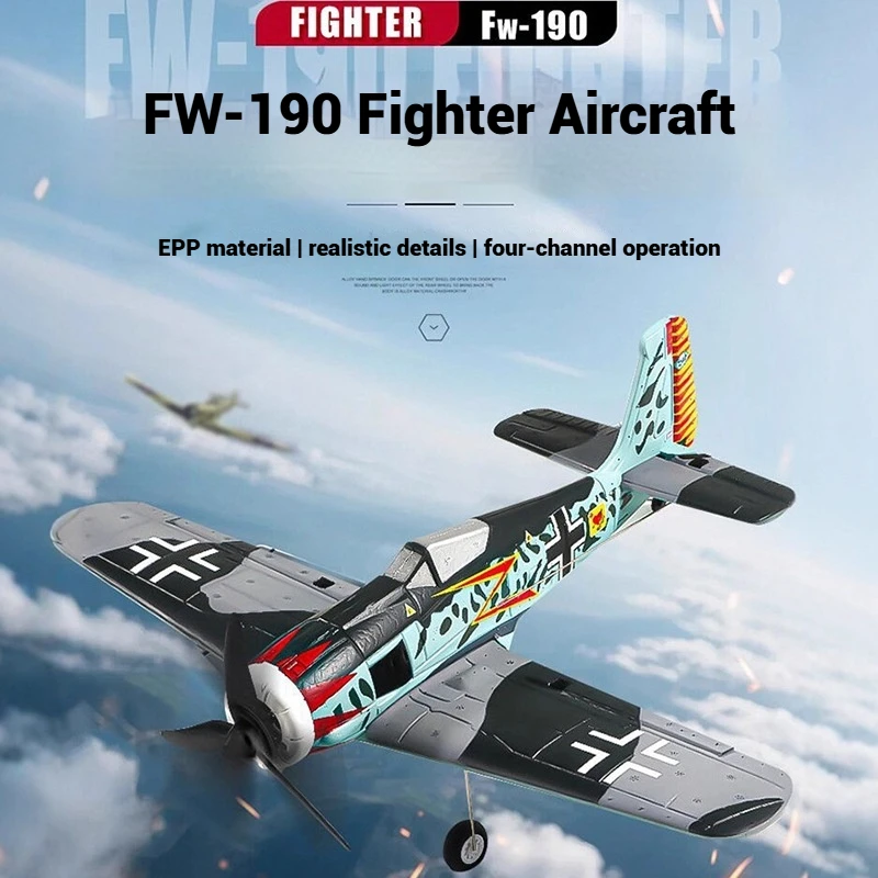 

Новый четырехканальный пульт дистанционного управления Fw190, бесщеточный двигатель-истребитель, 2,4 г, модель самолета с фиксированным крылом, игрушки из пенопласта с дистанционным управлением