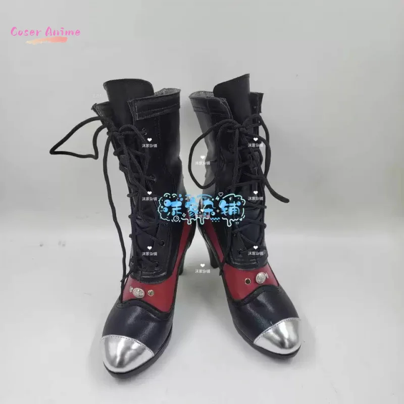 Silver Winged Demon Cosplay Shoes for Luv and Deepspace Female Protagonist (Main Character) Crimson Moon Soul Contract Cosplay