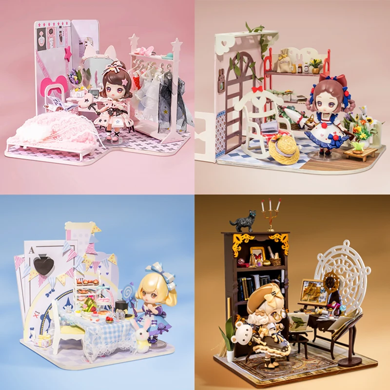

Genuine Kokoya Microworld DIY Scene Lolita Doll Assembly Blind Box Cute Desktop Ornament Collectible Toy Kawaii For Xmas Gift