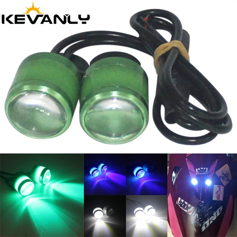 

1/2Pairs Motorcycle LED Flash Strobe Eagle Eye Light Super Bright Multicolor Car Driving Lights Motorcycle License plate light